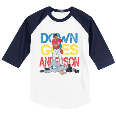 Down Goes Anderson Baseball Sleeve Shirt