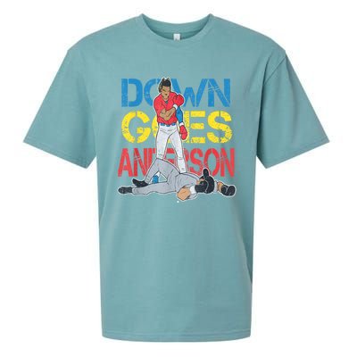 Down Goes Anderson Sueded Cloud Jersey T-Shirt