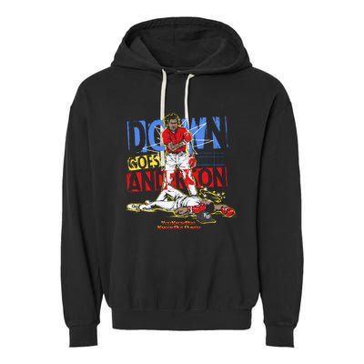 Down Goes Anderson Garment-Dyed Fleece Hoodie