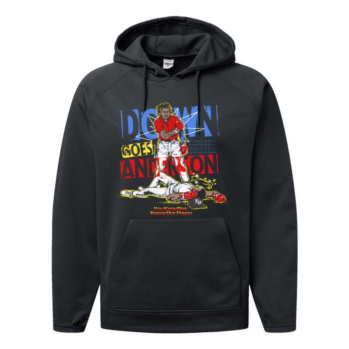 Down Goes Anderson Performance Fleece Hoodie