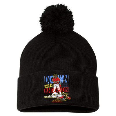 Down Goes Anderson Pom Pom 12in Knit Beanie