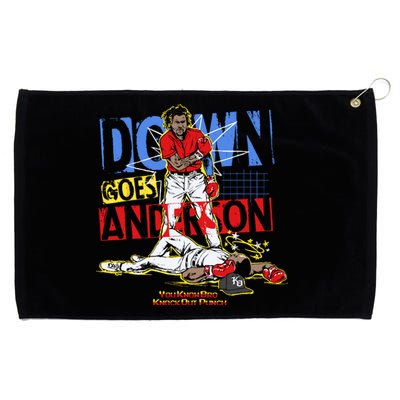 Down Goes Anderson Grommeted Golf Towel