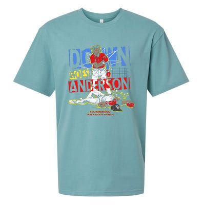 Down Goes Anderson Sueded Cloud Jersey T-Shirt