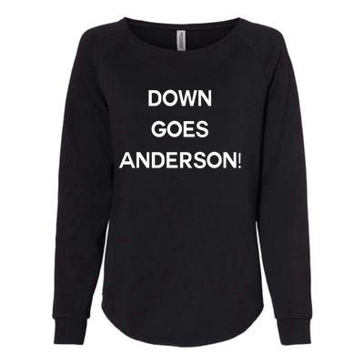 Down Goes Anderson Womens California Wash Sweatshirt