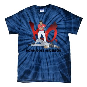 Down Goes Anderson Funny Baseball Meme Tie-Dye T-Shirt