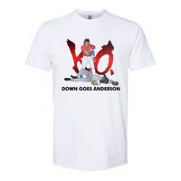 Down Goes Anderson Funny Baseball Meme Softstyle CVC T-Shirt