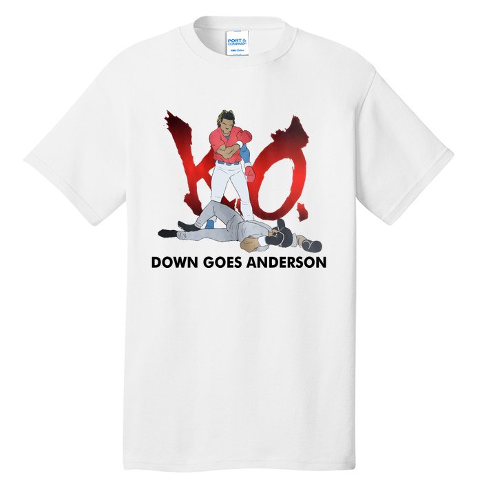 Down Goes Anderson Funny Baseball Meme Tall T-Shirt