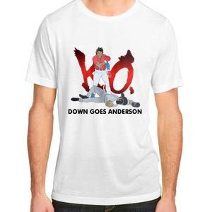 Down Goes Anderson Funny Baseball Meme Adult ChromaSoft Performance T-Shirt