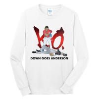 Down Goes Anderson Funny Baseball Meme Tall Long Sleeve T-Shirt