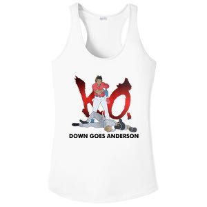 Down Goes Anderson Funny Baseball Meme Ladies PosiCharge Competitor Racerback Tank