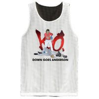 Down Goes Anderson Funny Baseball Meme Mesh Reversible Basketball Jersey Tank