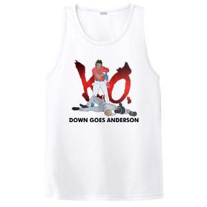 Down Goes Anderson Funny Baseball Meme PosiCharge Competitor Tank