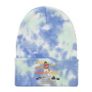 Down Goes Anderson Funny Baseball Meme Tie Dye 12in Knit Beanie