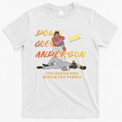 Down Goes Anderson Funny Baseball Meme T-Shirt