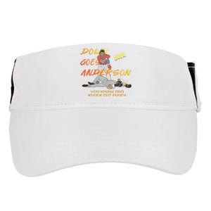 Down Goes Anderson Funny Baseball Meme Adult Drive Performance Visor