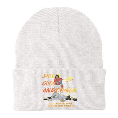 Down Goes Anderson Funny Baseball Meme Beanie