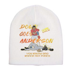 Down Goes Anderson Funny Baseball Meme Short Acrylic Beanie