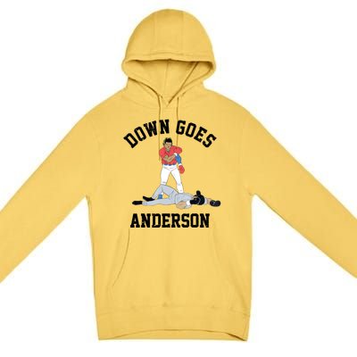 Down Goes Anderson Premium Pullover Hoodie