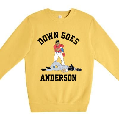 Down Goes Anderson Premium Crewneck Sweatshirt