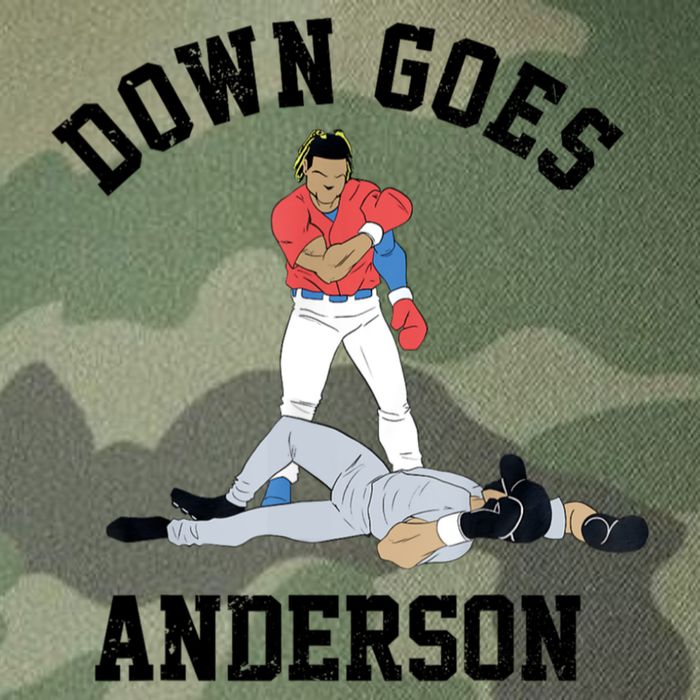 Down Goes Anderson Legacy Tie Dye Trucker Hat