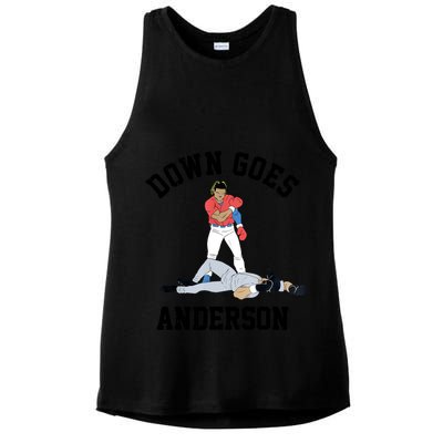 Down Goes Anderson Ladies PosiCharge Tri-Blend Wicking Tank