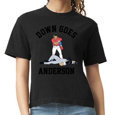 Down Goes Anderson Comfort Colors Boxy T-Shirt
