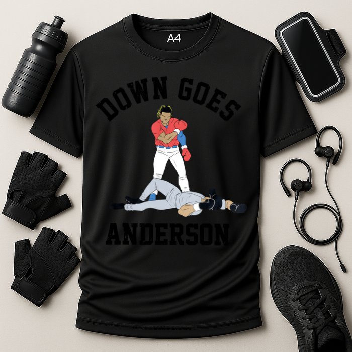 Down Goes Anderson Cooling Performance Crew T-Shirt
