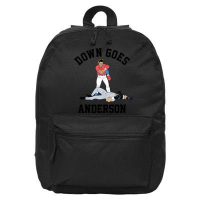 Down Goes Anderson 16 in Basic Backpack