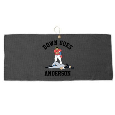 Down Goes Anderson Large Microfiber Waffle Golf Towel