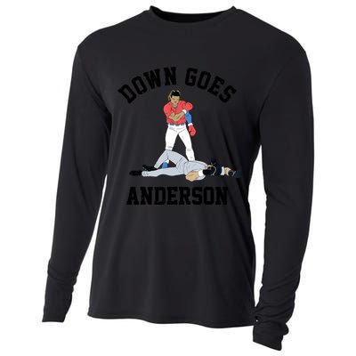 Down Goes Anderson Cooling Performance Long Sleeve Crew