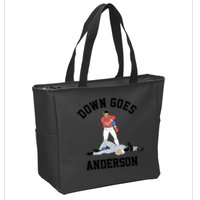 Down Goes Anderson Zip Tote Bag