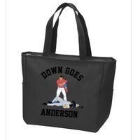 Down Goes Anderson Zip Tote Bag