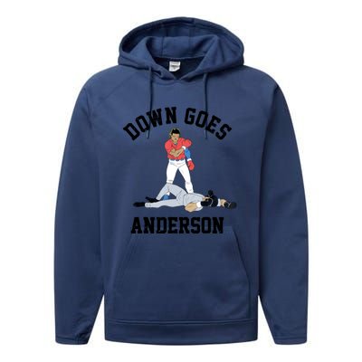 Down Goes Anderson Performance Fleece Hoodie