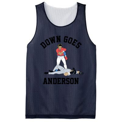 Down Goes Anderson Mesh Reversible Basketball Jersey Tank