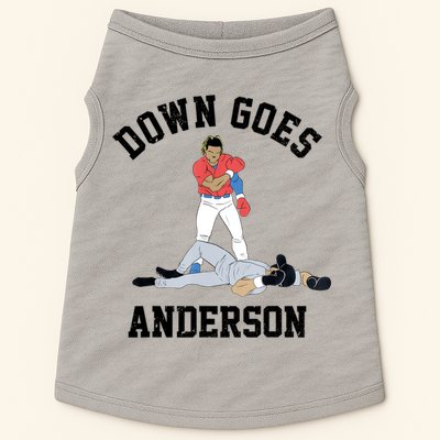 Down Goes Anderson Doggie Tank
