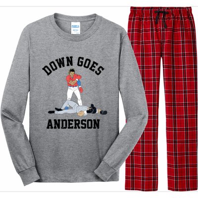 Down Goes Anderson Long Sleeve Pajama Set