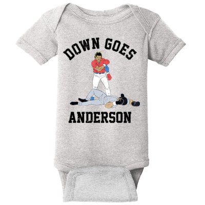 Down Goes Anderson Baby Bodysuit