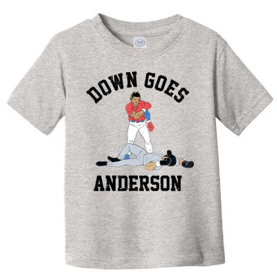 Down Goes Anderson Toddler T-Shirt