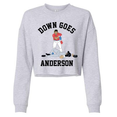Down Goes Anderson Cropped Pullover Crew