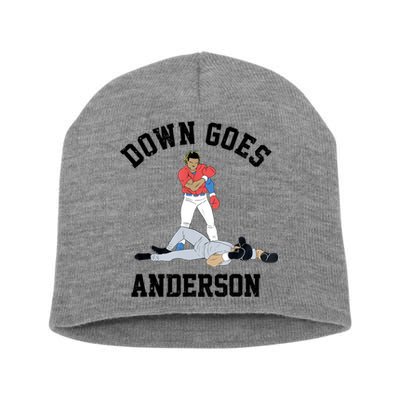 Down Goes Anderson Short Acrylic Beanie