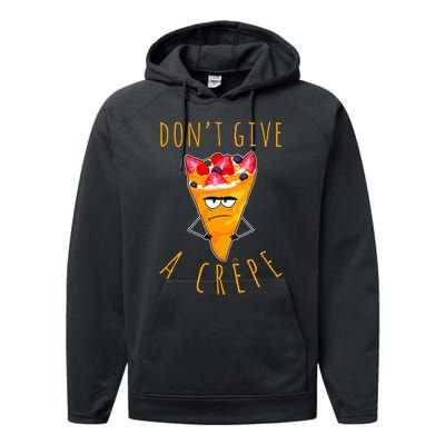 Dont Give A Crepe Performance Fleece Hoodie