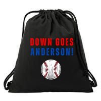 Down Goes Anderson Drawstring Bag