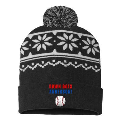 Down Goes Anderson USA-Made Snowflake Beanie