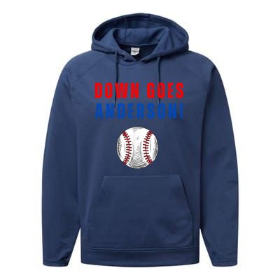 Down Goes Anderson Performance Fleece Hoodie