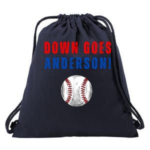 Down Goes Anderson Drawstring Bag