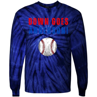 Down Goes Anderson Tie-Dye Long Sleeve Shirt