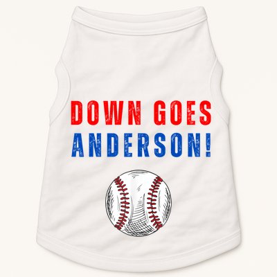Down Goes Anderson Doggie Tank