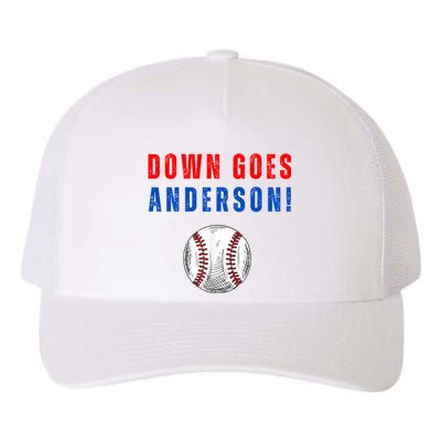 Down Goes Anderson Yupoong Adult 5-Panel Trucker Hat