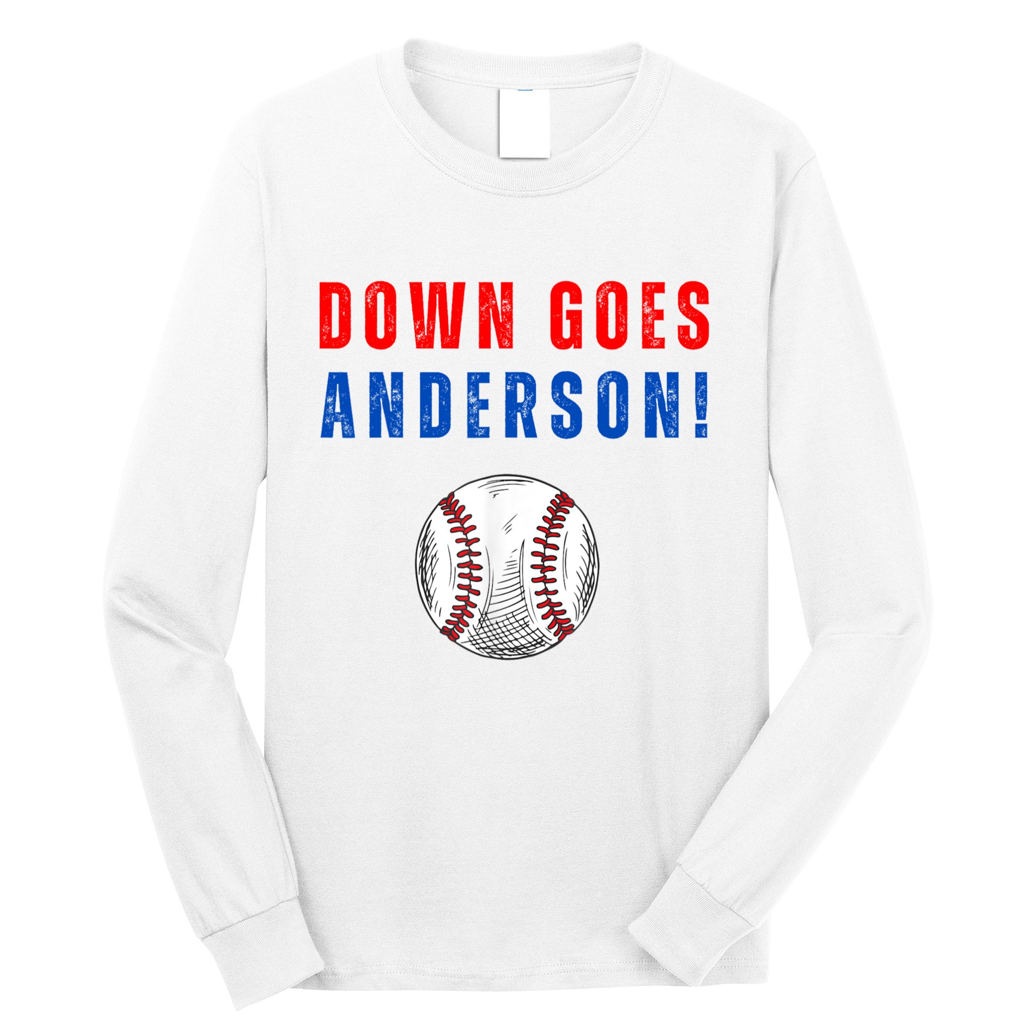 Down Goes Anderson Long Sleeve Shirt