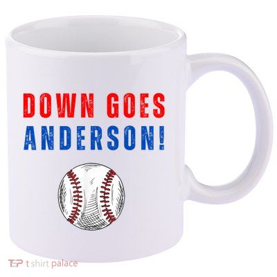 Down Goes Anderson 11oz C Handle Ceramic Mug